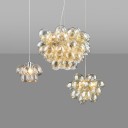 Innerspace - Bubbles Amber Chandelier